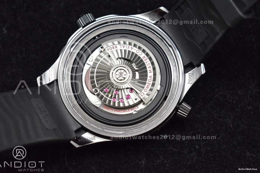 Black Best Seamaster 300m Black 1:1 1066 Edition Durable on 43.5mm Dial Rubber A Ceramic Black VSF Strap 0518
